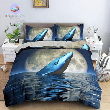 Housse de Couette Baleine à Bosse